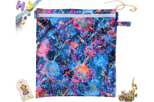 Buy  Medium Reusable Wet Bag Firefly Nights PUL now using this page